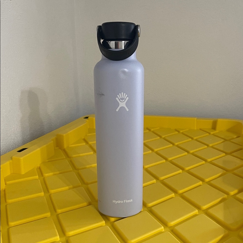 Hydro Flask Pastel Purple Bottle with Black Lid